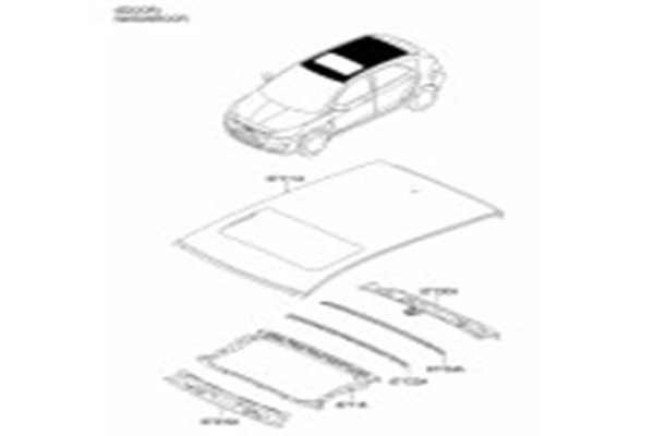 TAVAN SACI İ20 W/SUN ROOF 67111-1J050-HMC