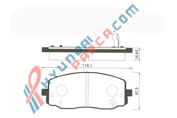 FREN BALATA ÖN İ10 07->/ İ20 1.2 /  KİA PİCANTO 04 - SP1172-OEM